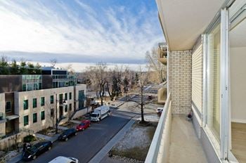 Balconies on some